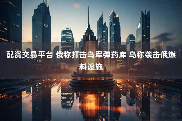 配资交易平台 俄称打击乌军弹药库 乌称袭击俄燃料设施